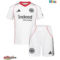 Camiseta Eintracht Frankfurt Visitante Equipación para niños 2025-26 manga corta (+ pantalones cortos)
